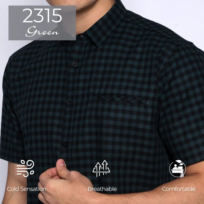 Simple Perfect Baju Kemeja Chicago Pria Lengan Pendek Exclusive Premium Motif Kotak Katun Casual 6