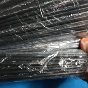 500 PCS Sedotan Plastik Steril Higienis 6mm X 20cm Hitam Ujung Lancip Runcing / Sedotan  Es Teh Solo