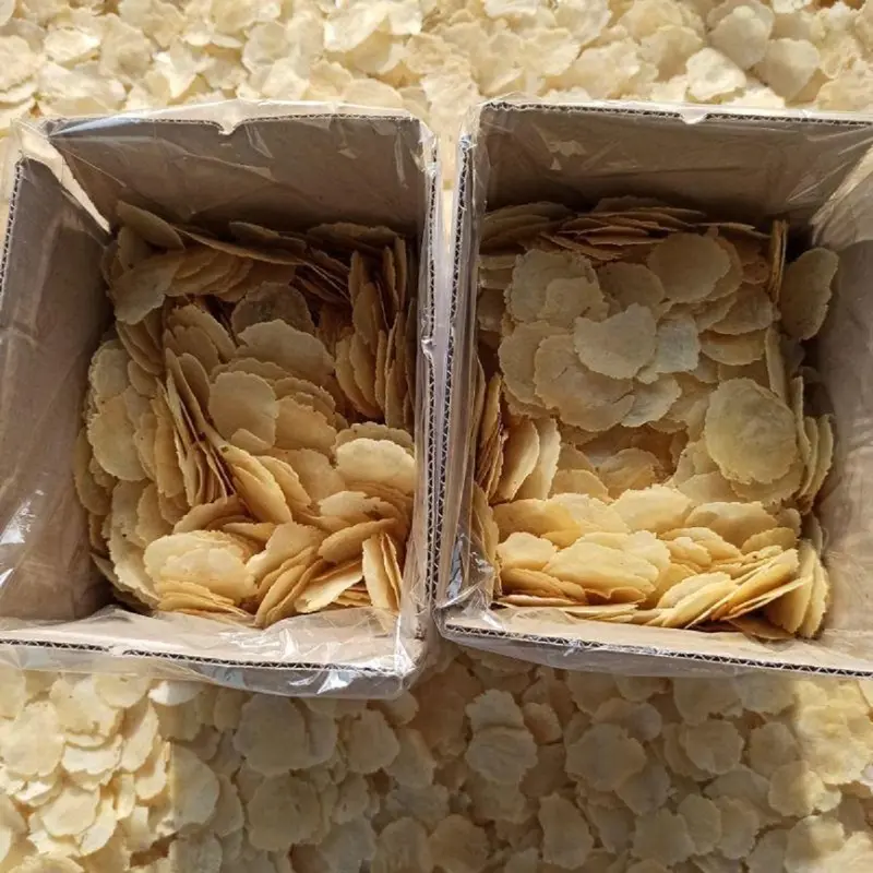 Emping Melinjo tipis 1 kg Kering Pasar siap goreng - live Keripik Renyah Organik - Snack 4