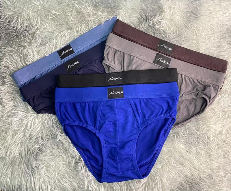 3/6PCS HIGH QUALITY BRIEF FOR MEN PLAIN Cotton Mens Lingerie - TikTok ...