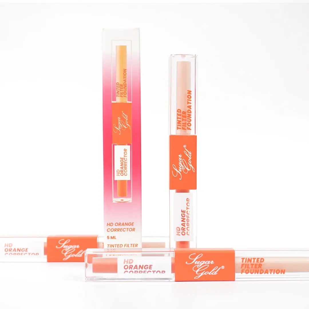 SUGARGOLD TINTED FILTERED FOUNDATION & HD ORANGE CORRECTER