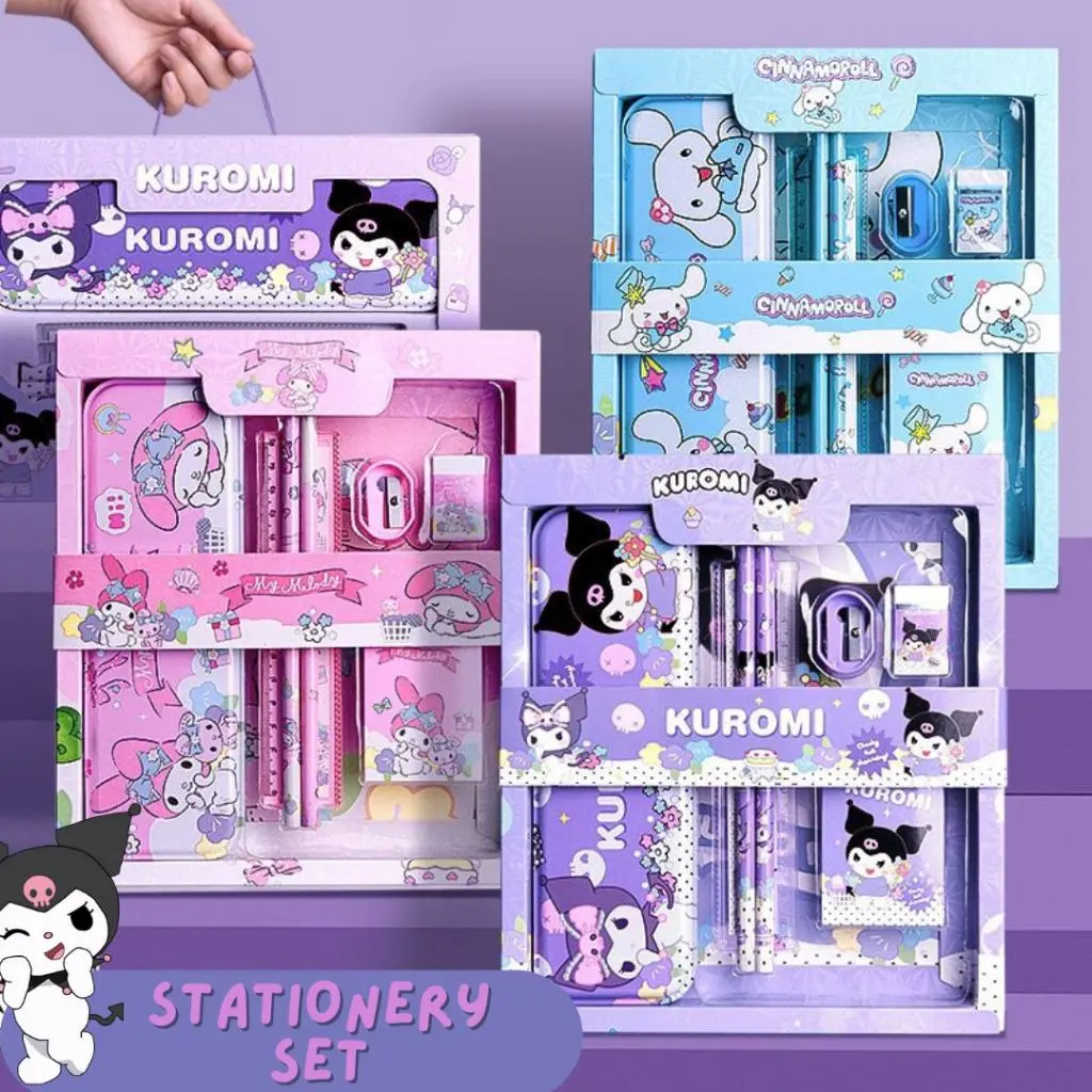 [ATK] Stationery Set Paket Alat Tulis Anak Karakter S*nrio My M*l*dy Kur*mi Cinn*mor*ll