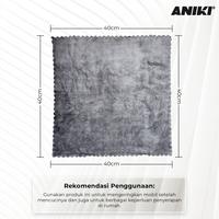 Gambar Aniki Microfiber Edgeless Premium Quality 420Gsm 40Cmx40Cm - Kain Lap - Abu-abu, All Size dari MITECH IDN Kota Tangerang Selatan 5 Tokopedia
