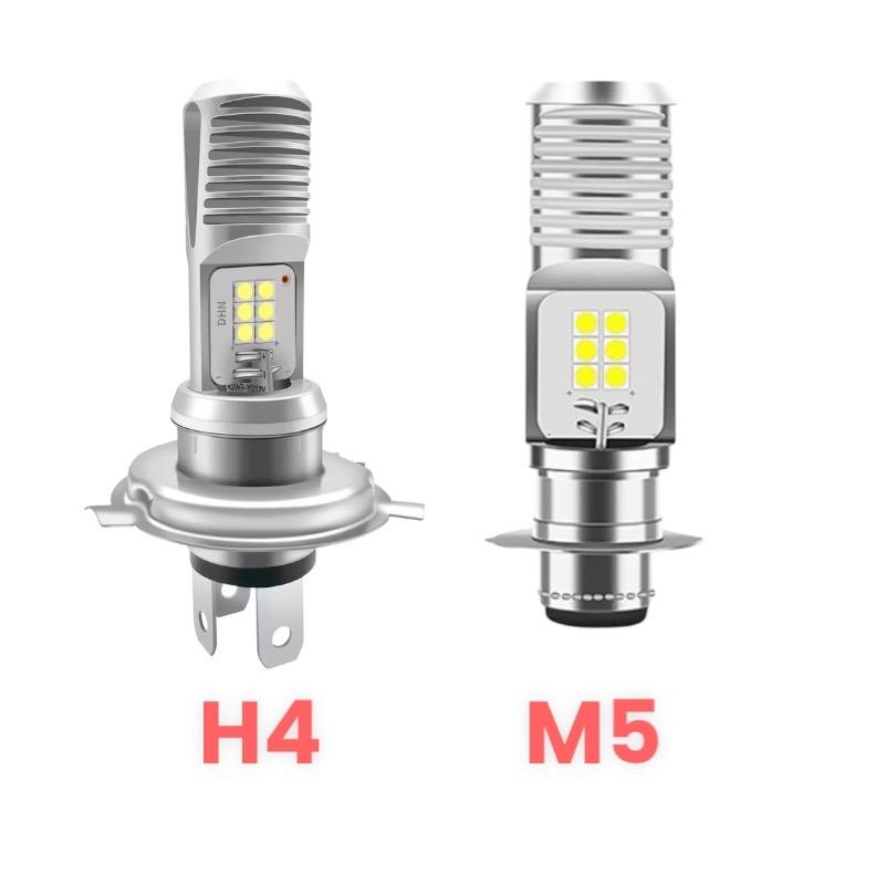 Bóng đèn pha led 2 chân 3 chân cho xe dream wave siêu sáng -Phụ tùng xe máy HCM