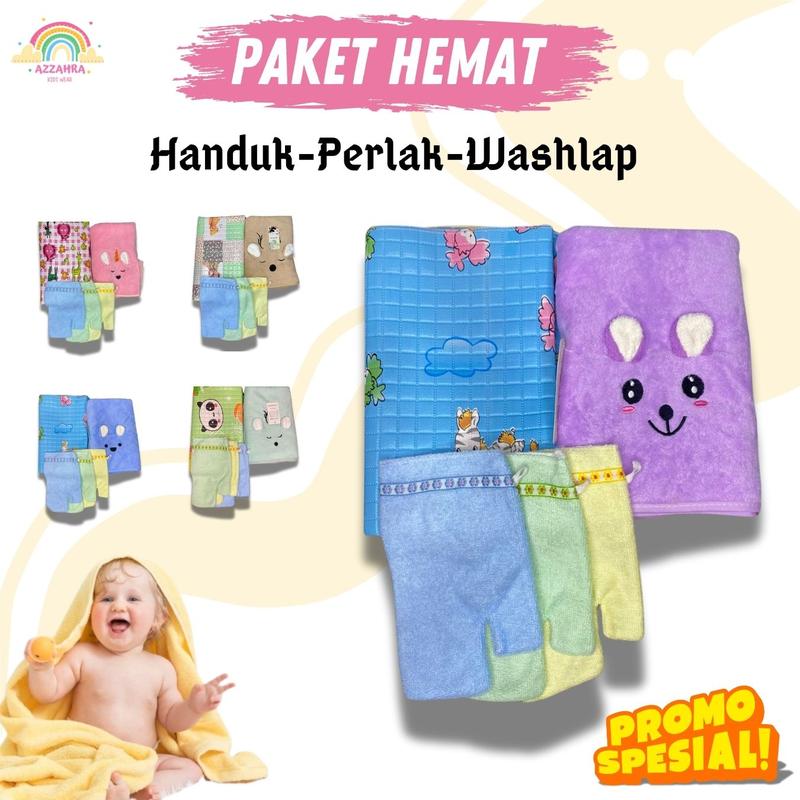 Product Introduction of PAKET HEMAT HANDUK, PERLAK PLUS WASHLAP TANGAN BAYI Baru lahir Cewek Cowok Laki Laki Perempuan 14