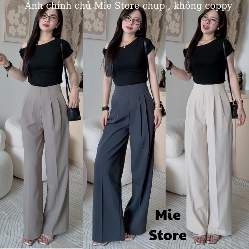 [MỚI-có NẤM LÙN] QUẦN CẠP LIỀN ỐNG RỘNG (khoá sườn) VẢI GOLD MỀM ĐẸP (M22)