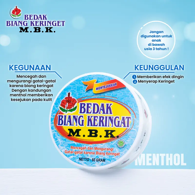 MBK Bedak Biang Keringat Biru/Tin 0