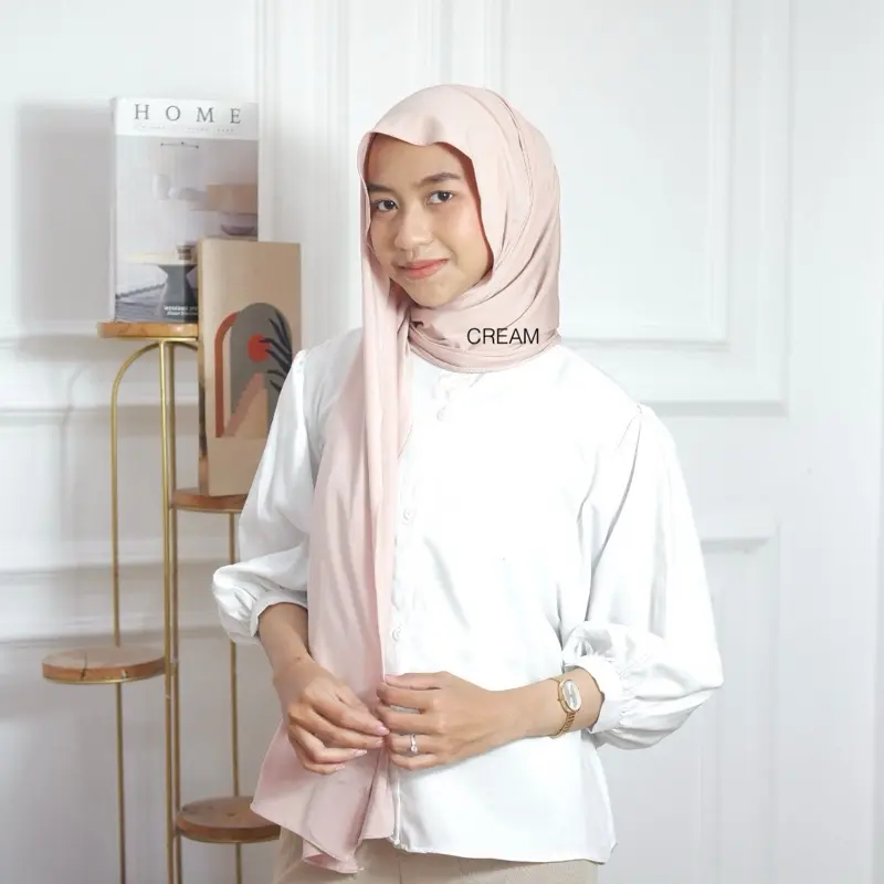 Pashmina Kaos Cream