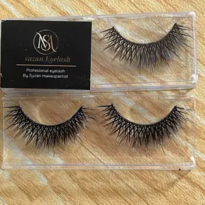 Suzan Bulu Mata 3D 004 Tebal untuk Riasan Mata Tajam dan Menonjol Cocok untuk Hasil Impresif