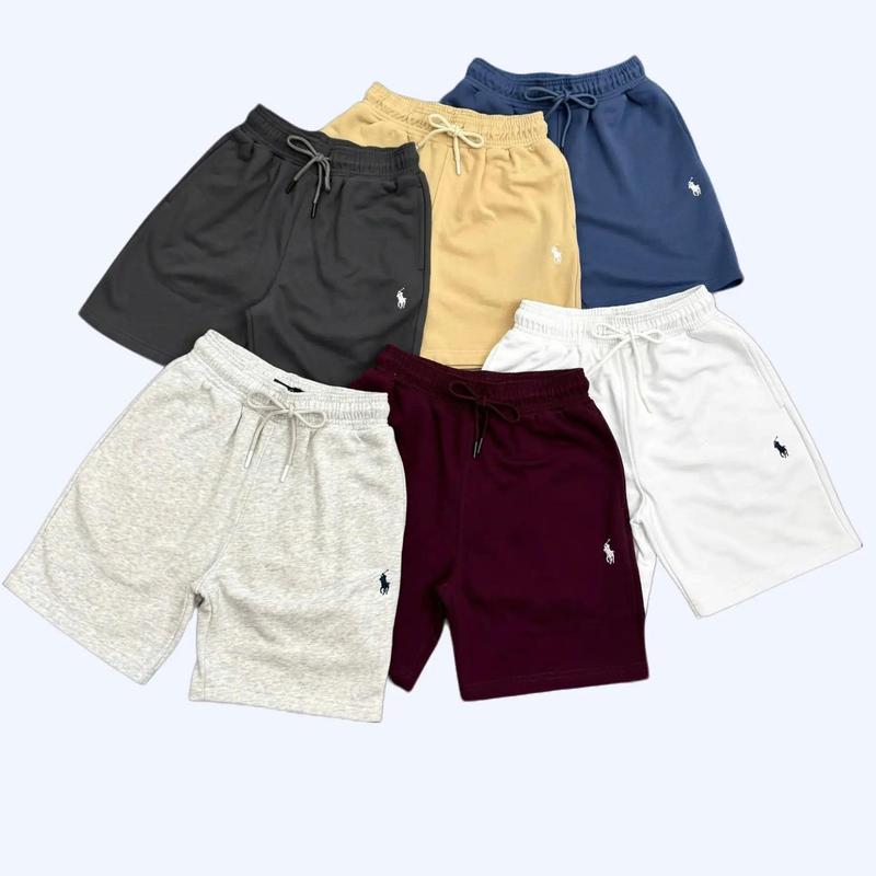 Quần Short Nam Nữ Cedric Thêu Ngựa Vải Nỉ Chân Cua Menswear Thun Unisex Trắng/Beige/Xanh Navy/Đỏ/Xám