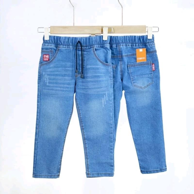 Celana Jeans Anak Panjang Sobek 2-15 Tahun Model Slim Straight - Darkblue/Softblue - Fashion, Anak-Anak Pakaian 4