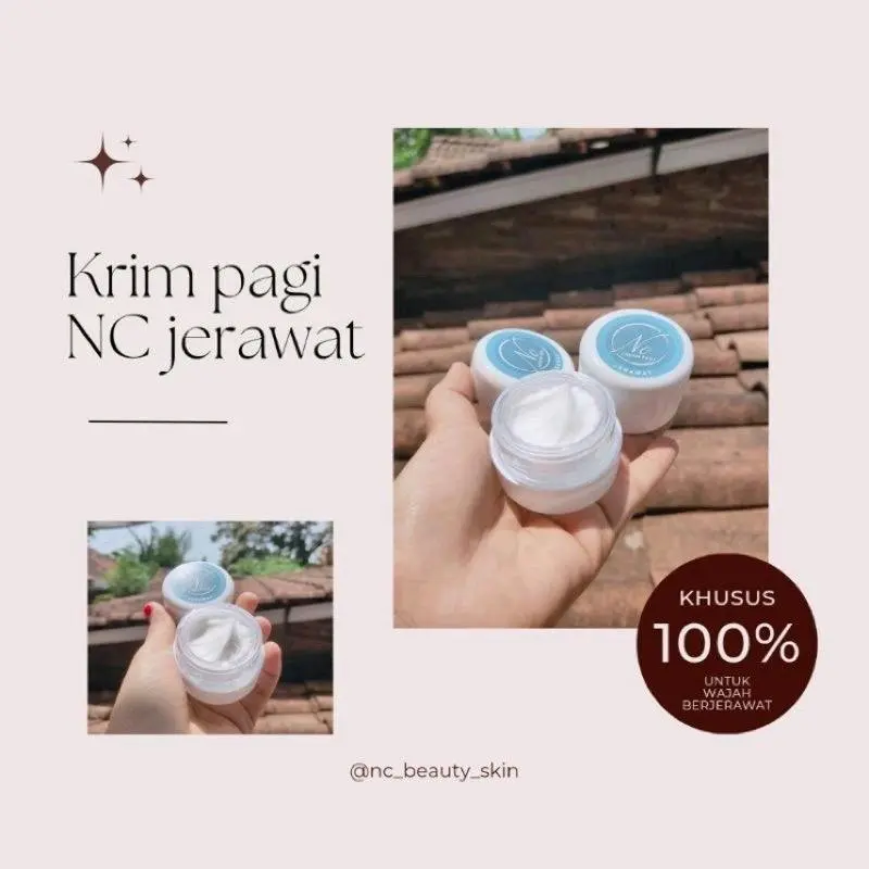 Krim Siang NC Beauty mengandung spf 30 untuk melindungi dari sinar matahari Mencerahkan 4