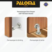 Gambar PALOMA DSP 708 Door Stopper Magnet Penahan Pintu Magnetic Door Stop Stoper Dinding Tembok Wall Pengganjal Ganjalan Pintu Rumah Zamak Satin Silver dari PALOMA Official Kota Administrasi Jakarta Timur 3 Tokopedia