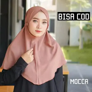 Jilbab Instan Bergo maryam diamond - Kerudung Wanita Muslim Khimar Syari