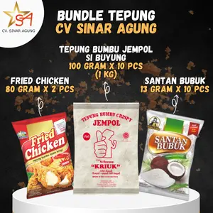 [BUNDLE] Bundle Sinar Agung (10 Jempol Si Buyung 100g + 2 Fried Chicken 80g + 10 Santan Bubuk 13g)