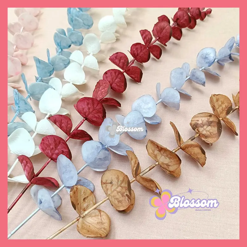 Artificial Eucalyptus Stem Daun Paslu Hiasan Pelaminan Dekorasi Pernikahan Wedding Decoration 1