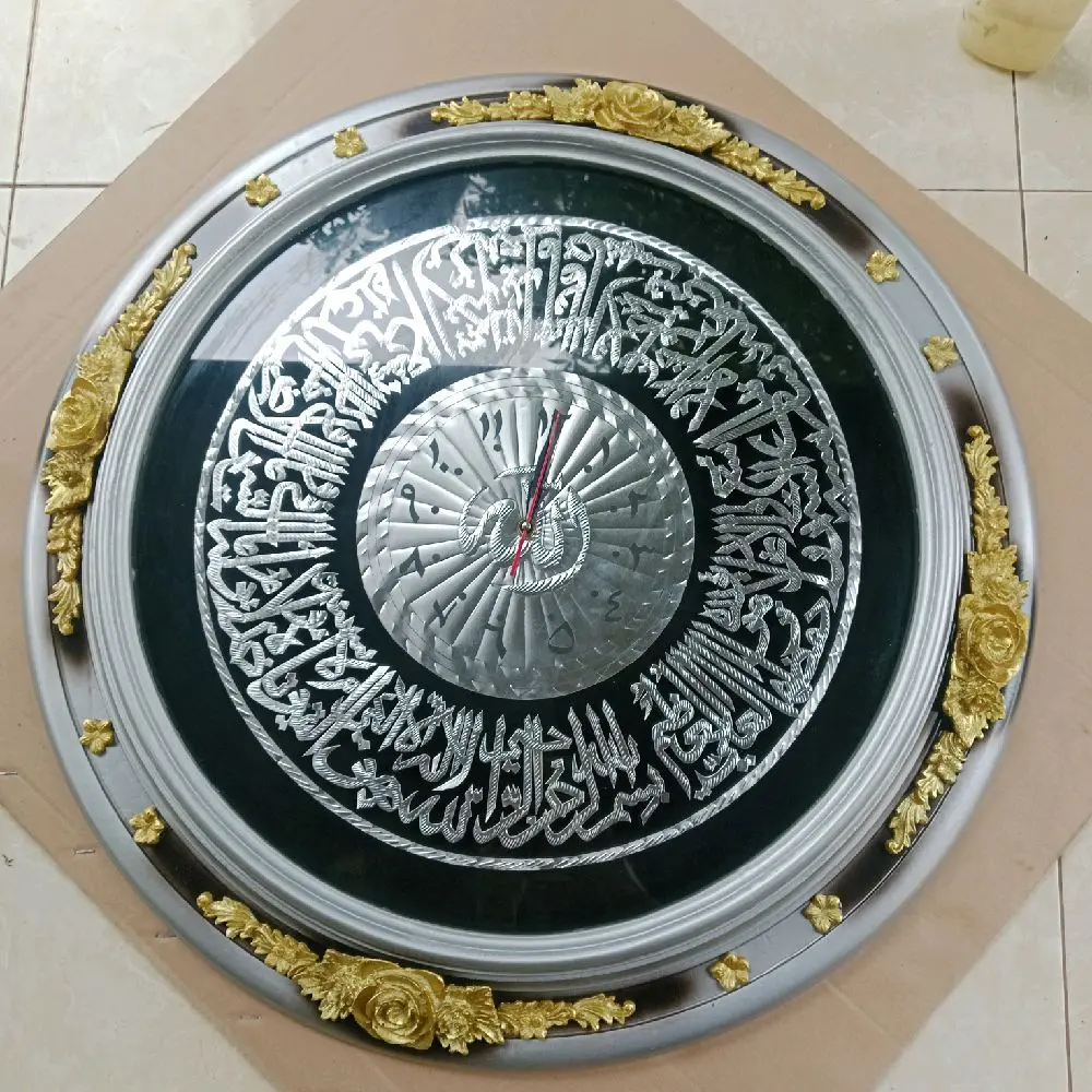 kaligrafi jam dinding timbul 3D