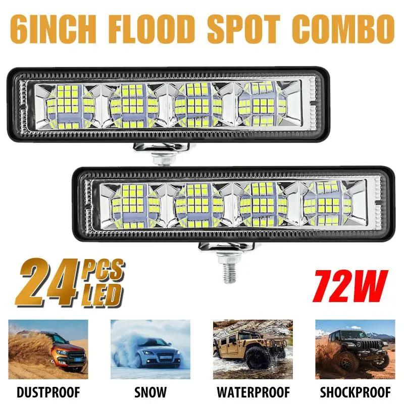 1pc 72W xe làm việc ánh sáng LED thanh 4x4 24 LED thanh worklight offroad xe…