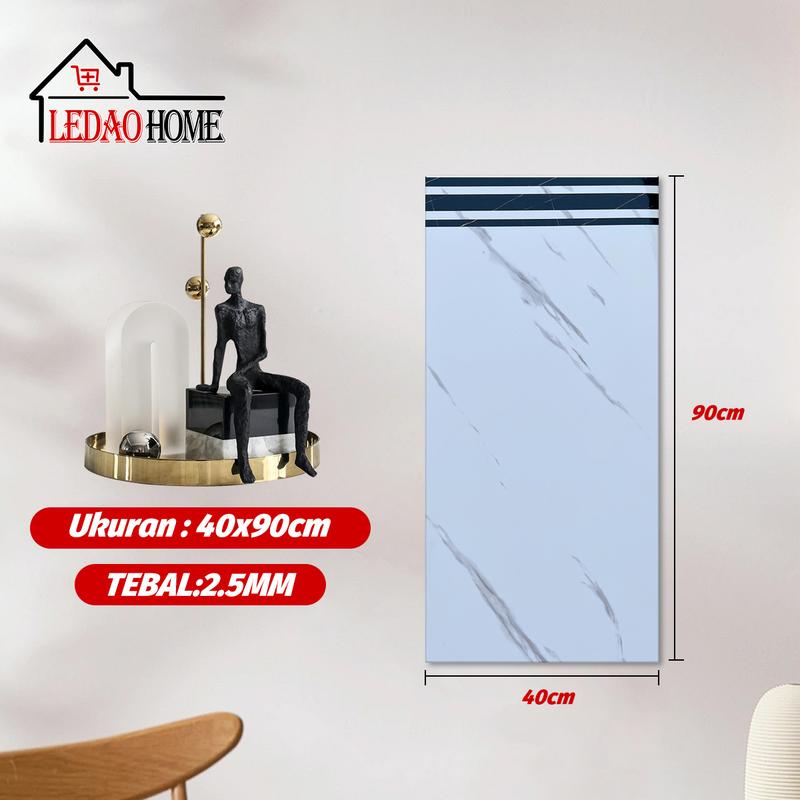 Product Introduction of LEDAOHOME (10pcs) Stiker Wallpaper Dinding Vinyl Motif Batu dan Kayu, Tahan Aus dan Gores, PVC Ramah Lingkungan 54