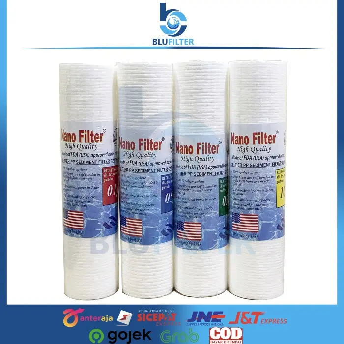 C♪J2 FILTER AIR CARTRIDGE NANOTEC 10 INCH SEDIMEN SPUN NANO PENJERNIH AIR Z❤OZ