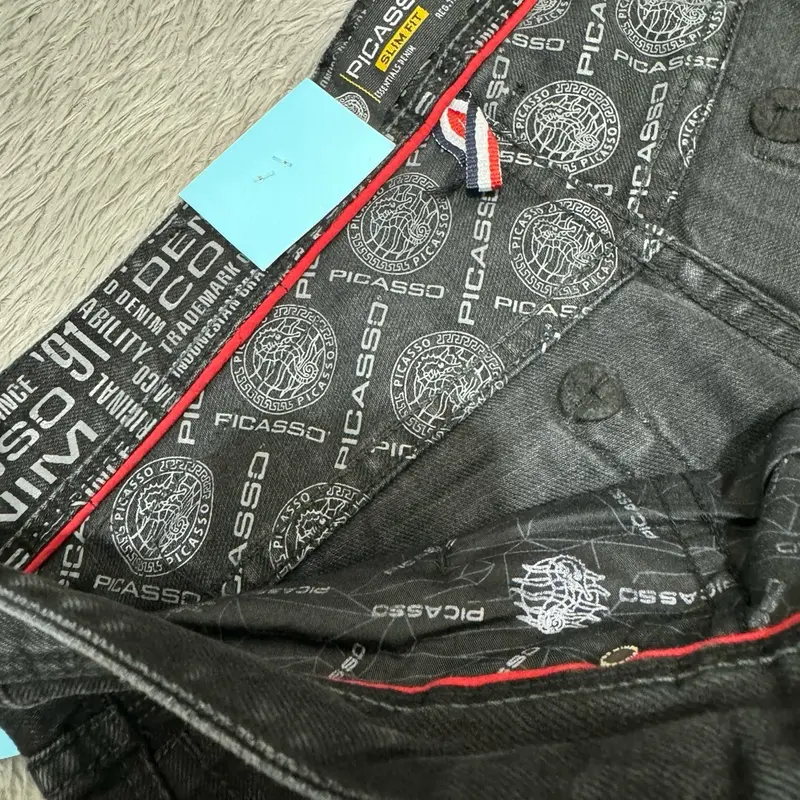 Celana Jeans Pria Picasso Original Panjang Denim Premium Terbaru Reguler Fit 3