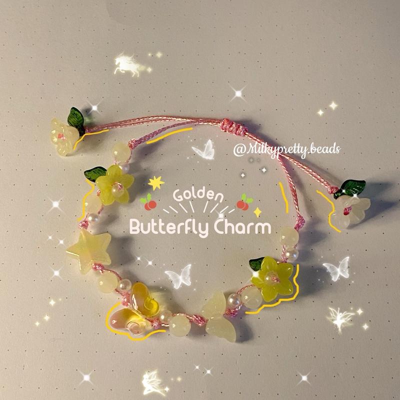 Gelang manik serut tali shine string | Gelang serut estetik | Gelang handmade | Beads Bracelet 3