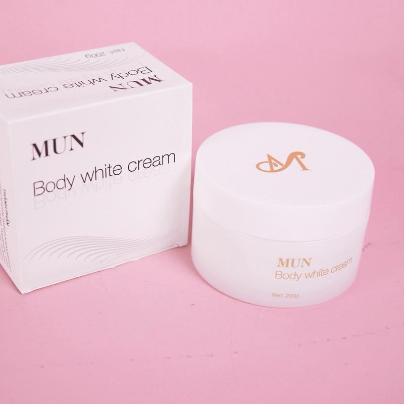 Combo 2 hũ kem body MUN 200g hỗ trợ dưỡng trắng + make up nâng tone da