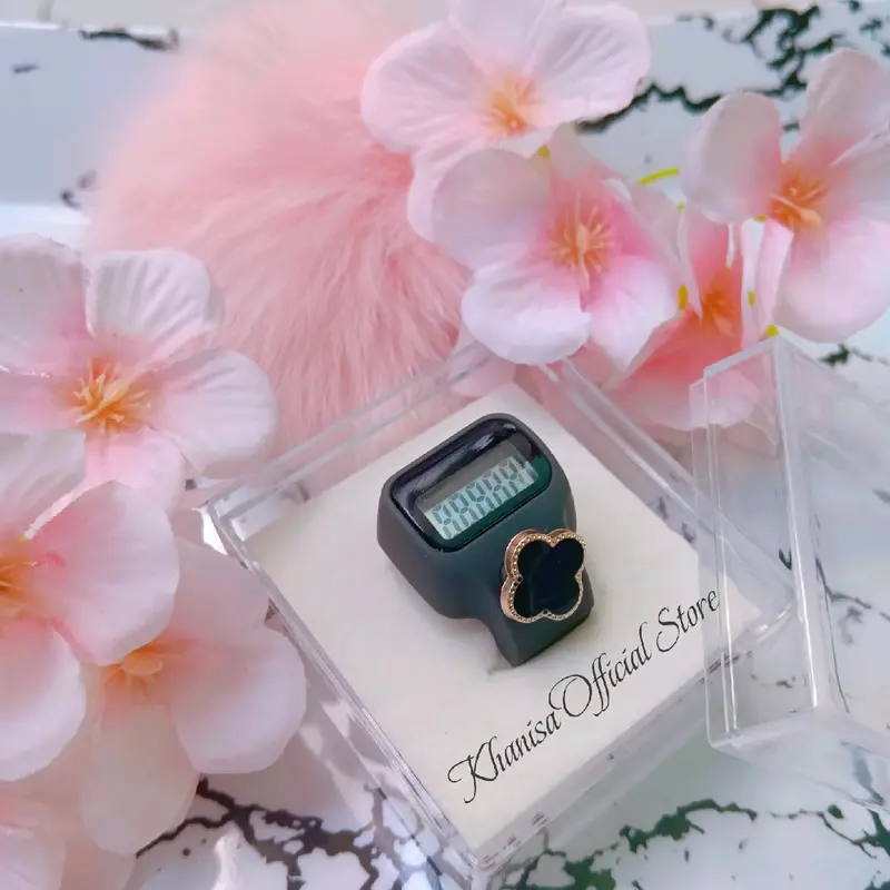 Tasbih digital Led mini cincin tasbih hias tombol tasbih cantik souvenir haji umroh muslim 7