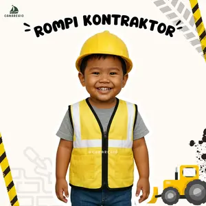 Baju Profesi Anak Kontraktor – Kostum Rompi Pekerja Proyek