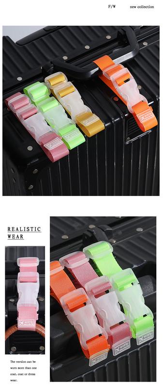 Product Introduction of New AdjustableTravel  Anti-loss Luggage Strap Straps Suitcase Bag Straps Belt  Portable Clip Buckle Strap  Travel Accessories 8