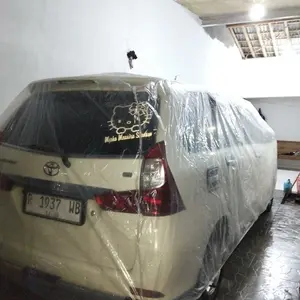 Body car Cover Mobil plastik Innova Reborn mobilio brv rush Avanza brio Pajero Fortuner byd Pelindung MOBIL Transparan Tebal tahan lama fit sesuai kendaraan