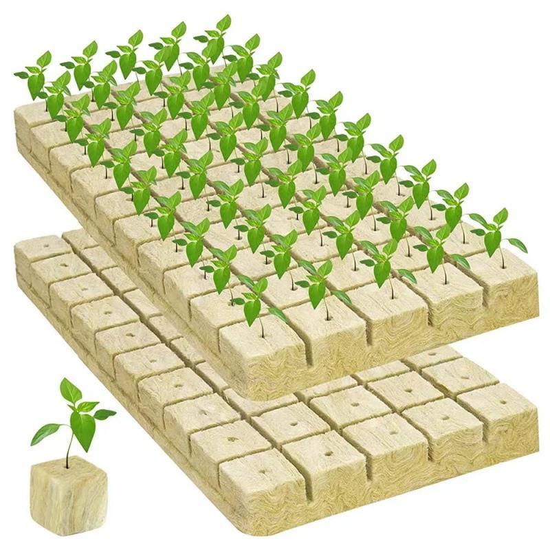 Khối bông đá bọc 25 x 25 x 25 cm dùng làm vật liệu trồng cây thủy canh,…