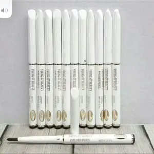 12 Pcs/Eyeliner Pensil/Eyeliner waterprof pensil  / Eyeliner putar murah Waterproof Pencil Lasting Kosmetik