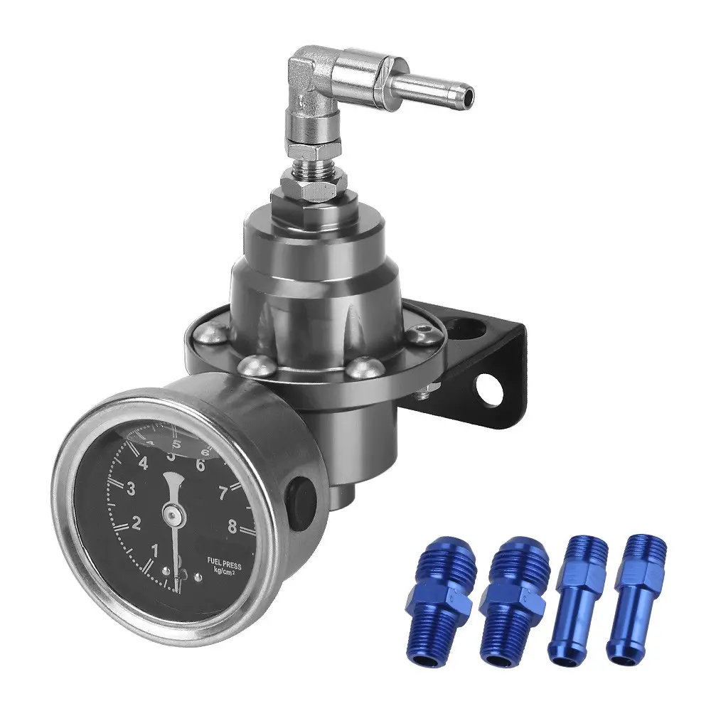 Regulator Tekanan Bahan Bakar Universal Dapat Disesuaikan Dengan Gage Instruksi