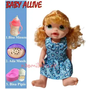 Mainan Boneka baby alive bisa pipis ada musik mainan bayi allive boneka lovely
