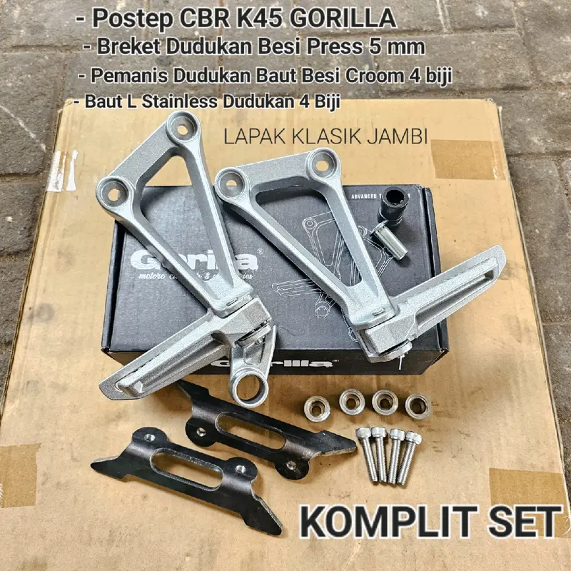 Footstep Foot Step Postep Step Belakang CBR 150R K45 SET Detail original Asli 0