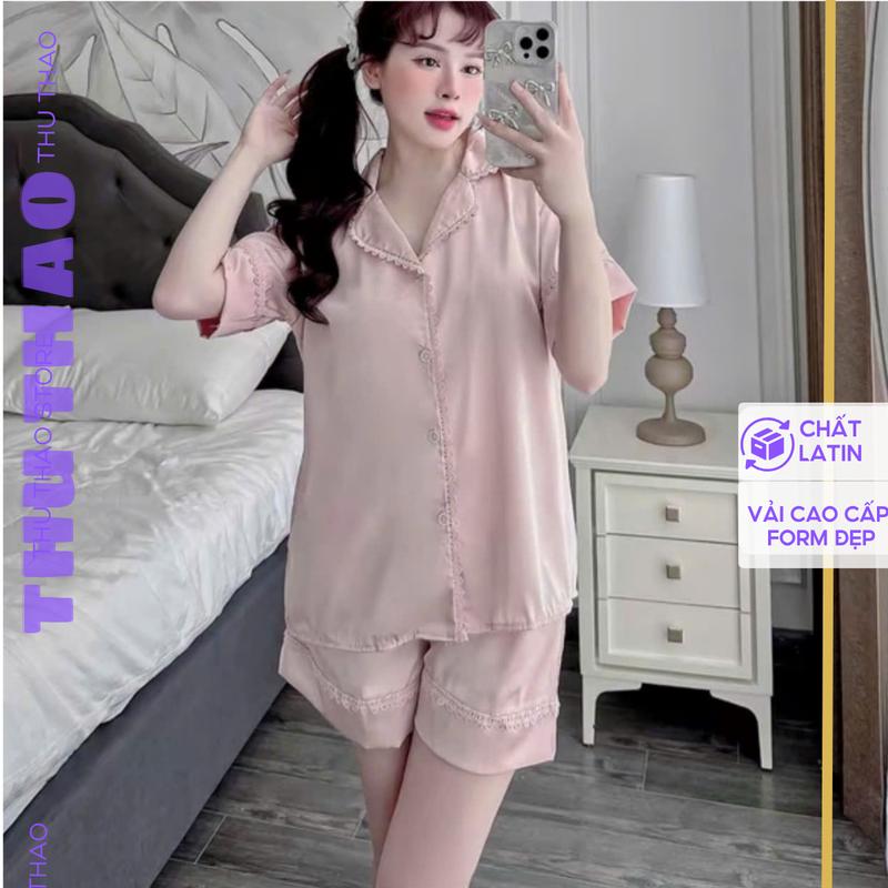 (Update) Bộ pyjama, bộ mặc nhà vải gấm lụa cao cấp.