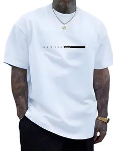 Face The Future ヘビーウェイト オーバーサイズ グラフィックTシャツ（メンズ）— 高級ドロップショルダーTシャツ — 日常コーデやクラブでの着用に最適なアーバンストリートウェア風