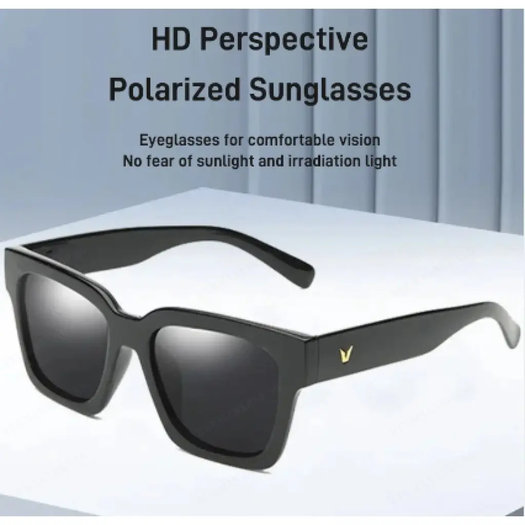Kính Râm Phân Cực, HD, Xuyên Thấu, Thời Trang Nhẹ Nhàng, Dễ Phối Đồ, Chống Tia UV 100%, Dành Cho Nam Và Nữ, Bao Gồm Bao Gồm Kính Mắt
