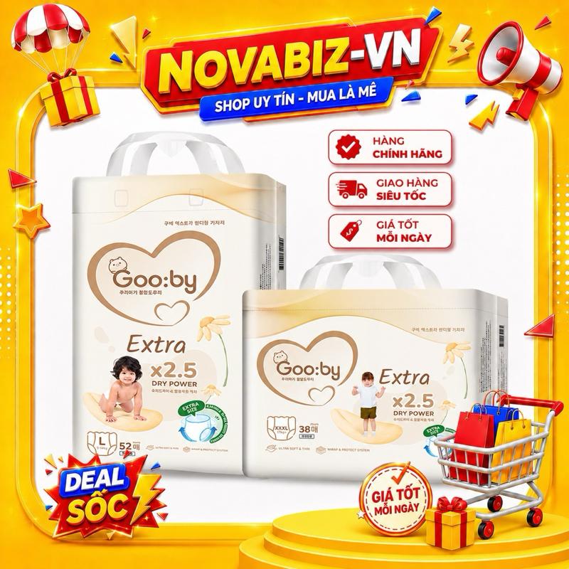 Bỉm Gooby Extra - Tã Bỉm Siêu Mềm Mại