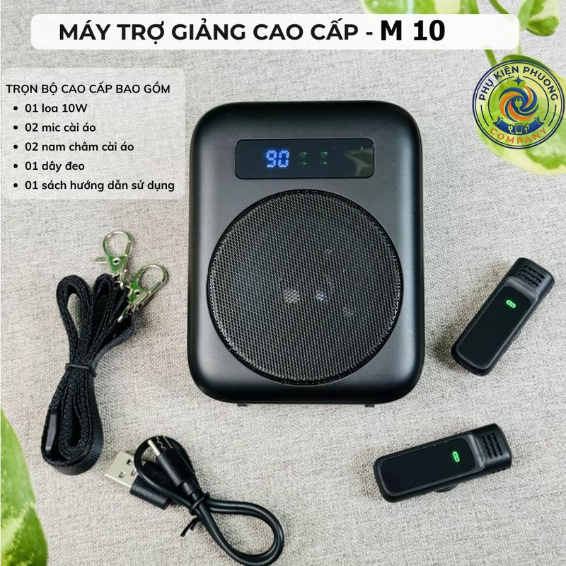 Loa giảng dạy Micro cài áo và M10 khuếch đại âm thanh to và rõ ràng hơn