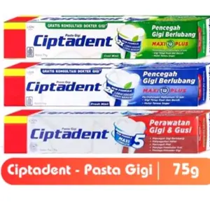 3pcs Ciptadent Pasta gigi kemasan 75gr