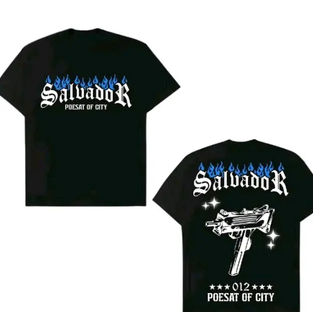 KAOS HITAM SALVADOR POESAT OF CITY CORAK BIRU