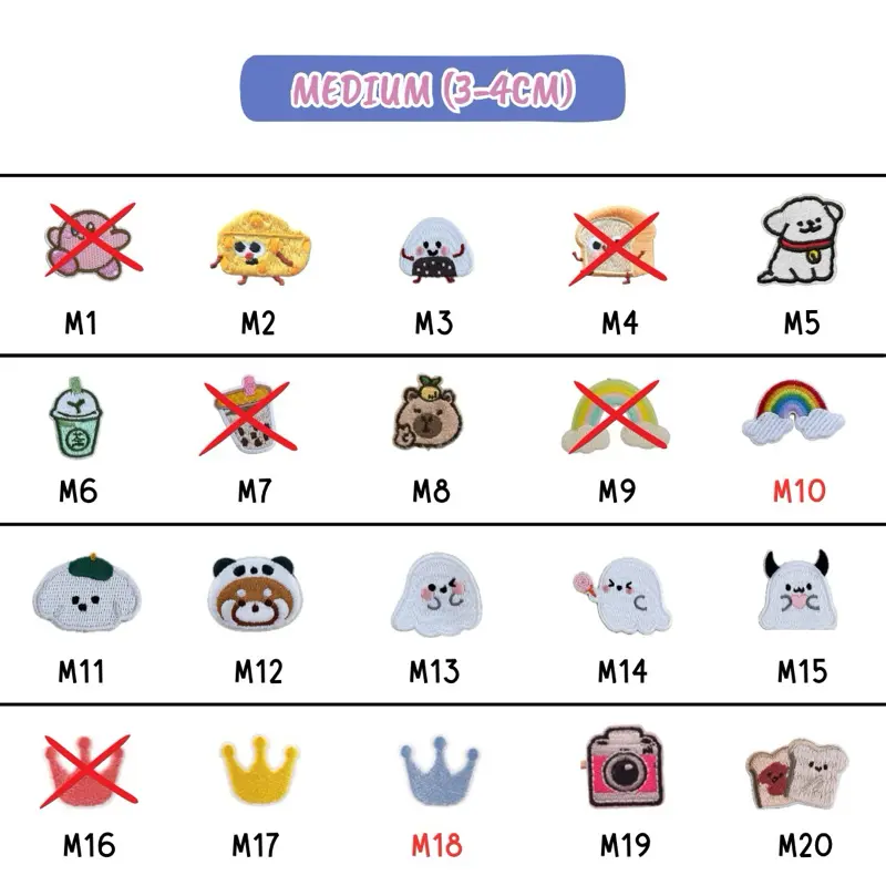 1.1.1 AYS Medium Cartoon Patches