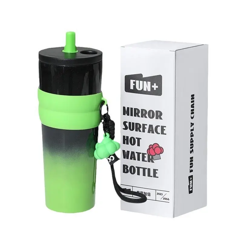 Tumbler Stainless SUS Premium Grade Aesthetic Viral Tahan Dingin Insulated Water Bottle BROCOLI -zan 3