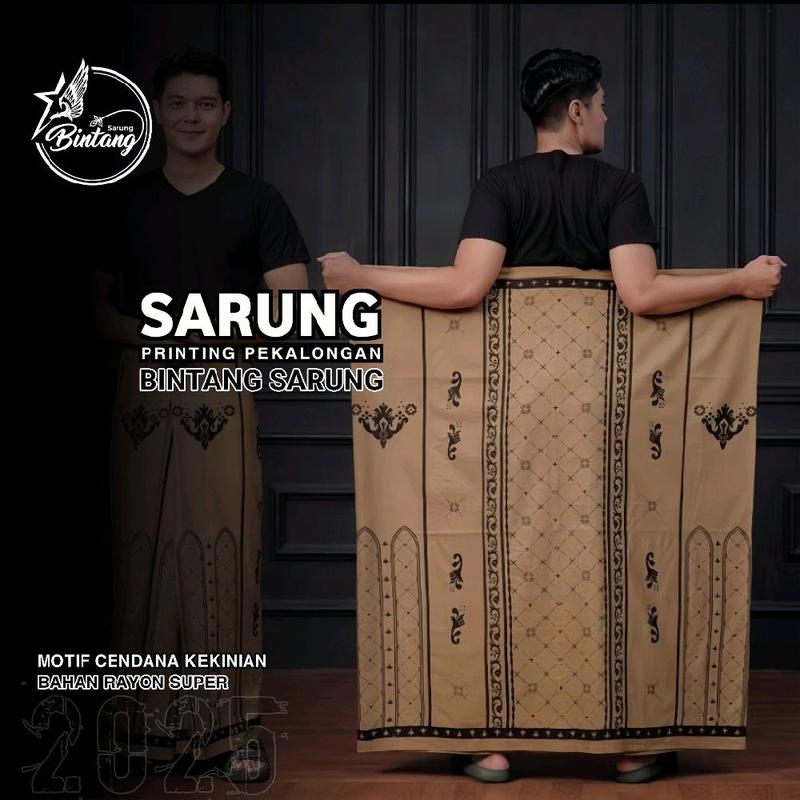 BINTANG SARUNG [RAYON PREMIUM]-Sarung New Arrival Sarung Gloyor Dewasa Motif terbaru Kekinian Santri Ramadhan 2025  Nyaman Muslim Pekalongan 0