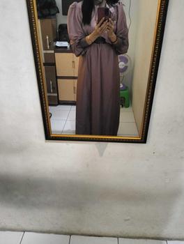 Product Review of Candy Outfitku - Luna dress (tanpa hijab) gamis gradasi silk sutra Baju Muslim Mewah Wanita from Y**h N**h 3