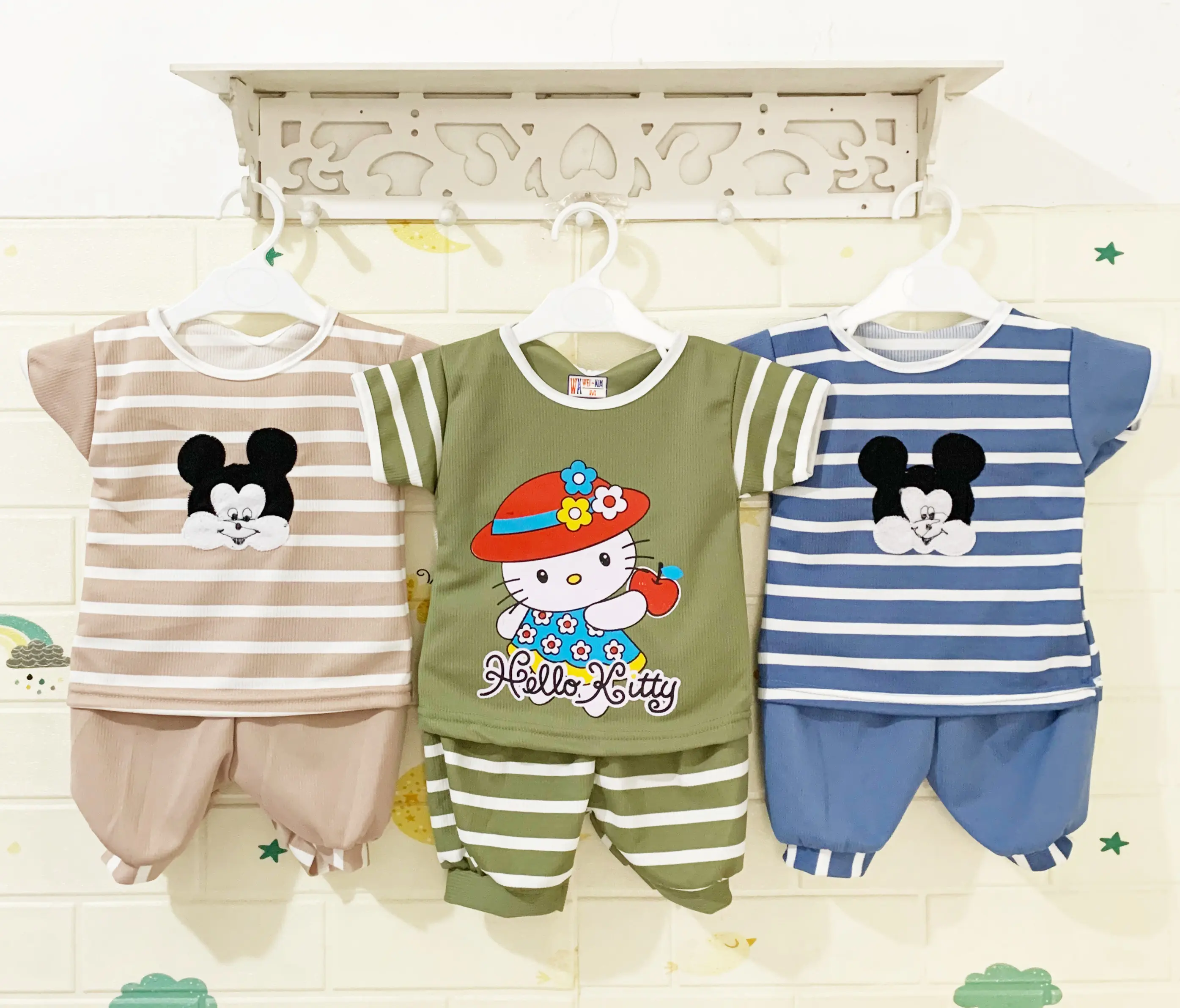 NEW PROMO 3 PASANG STELAN ANAK PEREMPUAN 0-12 BULAN/BAJU ANAK PEREMPUAN Bayi Katun Cewek Parsel