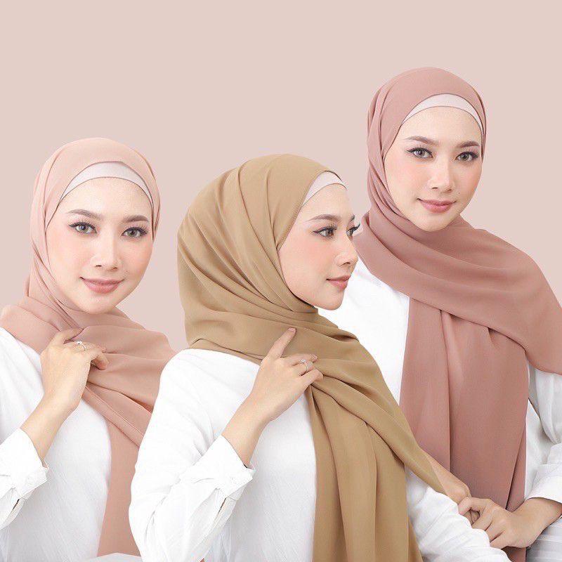 JILBAB PASHMINA CERUTY BABYDOLL 180x75 / PASHMINA LOZY CERUTY PREMIUM Panjang Muslim 0