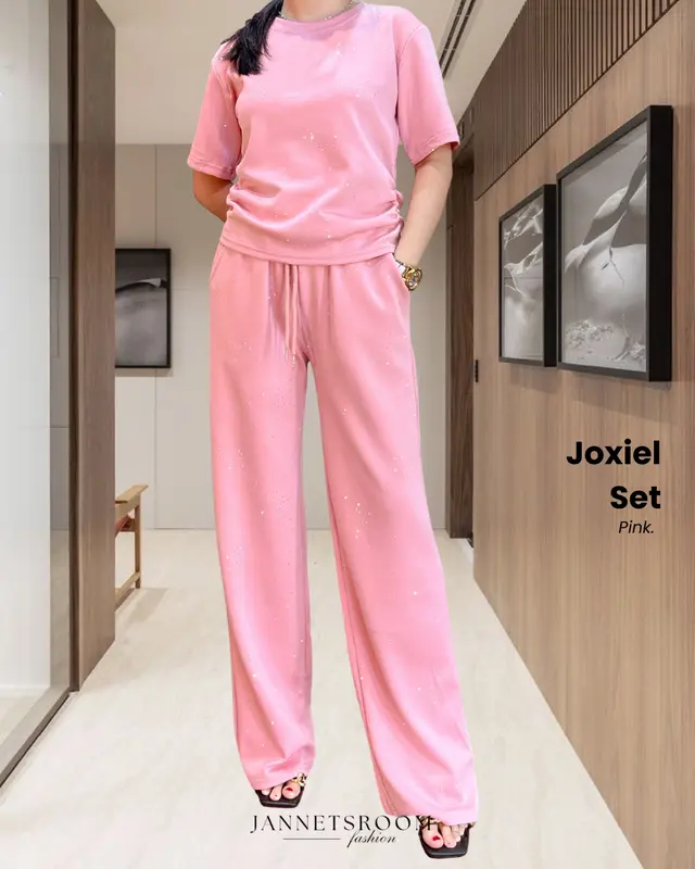 Joxiel Blink Set Oneset Wanita BKK Bangkok Set Long Pants Korean Style by Jannetsroom 5